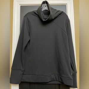 Black funnel neck sweatshirt